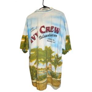 Ivy Crew Islandwear XL Hawaiian Vintage Button up Men's Short Sleeve Shirt